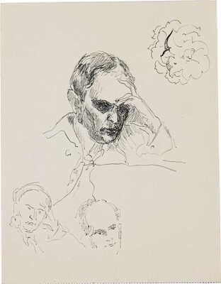 Нюренберг Амшей Маркович, Даран (Райхман) Даниил Борисович, Могилевский Александр Павлович, Филипповский Григорий Георгиевич, Нагишкин Дмитрий Дмитриевич, Чуракова Мария Сергеевна, Пржецлавская-Мрочковская Елена Ивановна. Из собрания В.Г. Лидина